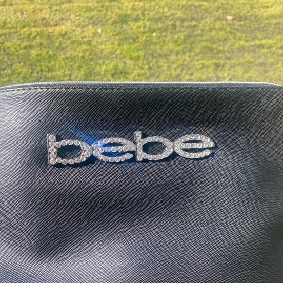 BEBE black and bling travel bag , NWT - Picture 12 of 14